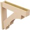 Ekena Millwork 8-in W x 38-in D x 38-in H Balboa Block Rough Cedar Woodgrain TimberThane Outlooker, Primed Tan OUTUR080X38X38BOA44RCPR - alternate 4
